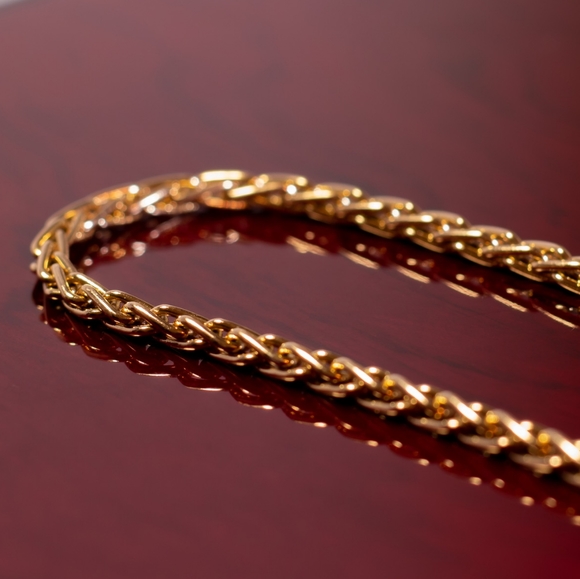 18k Gold Rope Bracelet Italy 9" - Picture 1 of 6